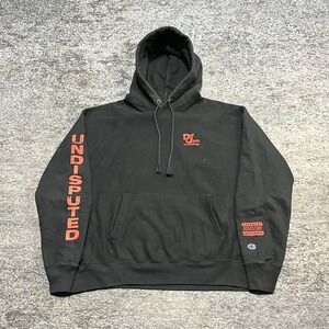 Def Jam Recordings Hoodie Mens XXL Black Champion Reverse Weave Sweatshirt